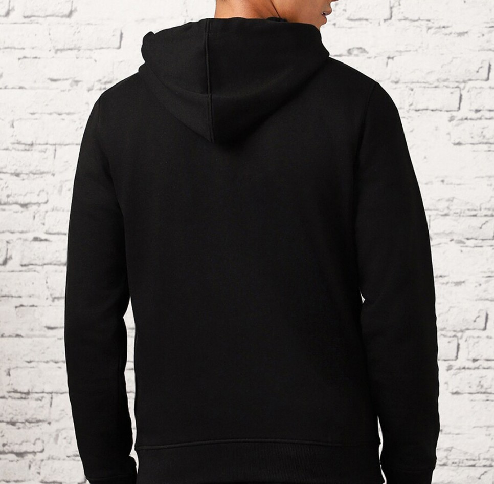 Hooded Ribbed Hem Pullover